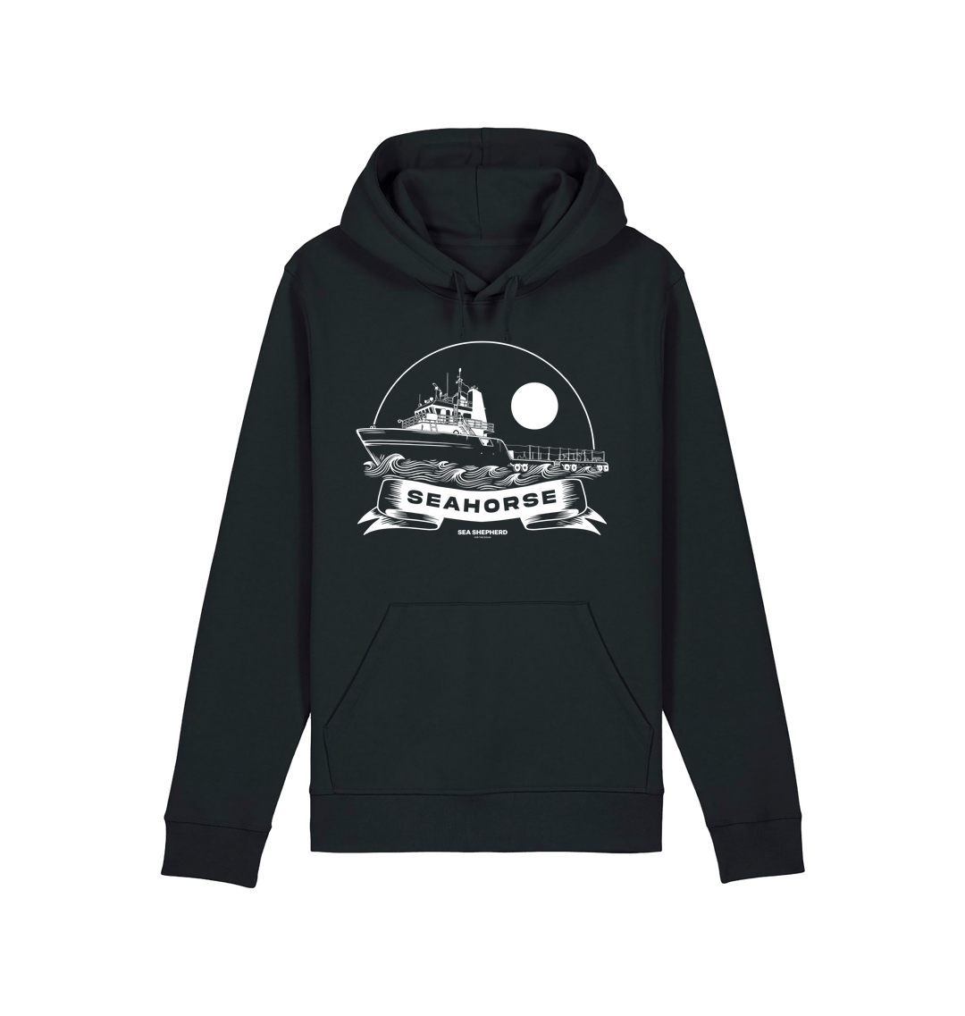 Black Printed Hoody